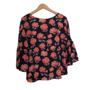 Banana Republic Semi Sheer Blouse Top Size XS